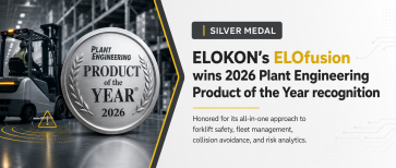 ELOKON's forklift safety and telematics solution ELOfusion wins silver medal