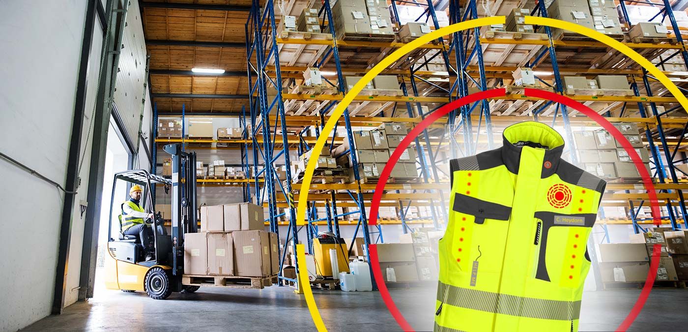 Die smarte Weste für Lagermitarbeiter bietet innovative Features zur Erhöhung der Sicherheit und Produktivität