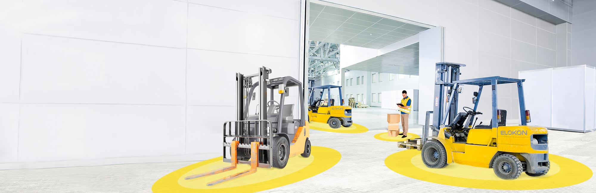 Assistance systems for forklift trucks